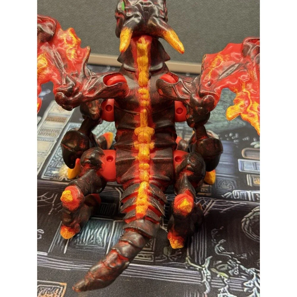 Mega Bloks- Fire & Ice Dragons # 9892 Smoke Dragon Lava Wings Firestorm Retired